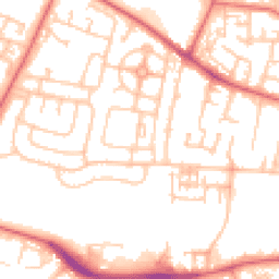 Daytime road noise heatmap for NE5 5PQ