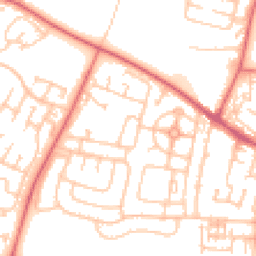 Daytime road noise heatmap for NE5 5PX
