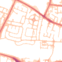 Daytime road noise heatmap for NE5 5PZ