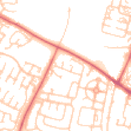 Daytime road noise heatmap for NE5 5QX