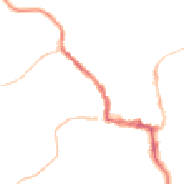 Night-time road noise heatmap for NE61 1AG