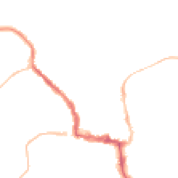 Night-time road noise heatmap for NE61 1BW