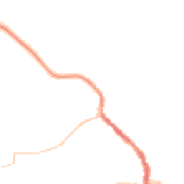 Night-time road noise heatmap for NE61 1DH