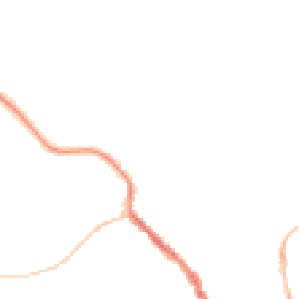 Night-time road noise heatmap for NE61 1DJ