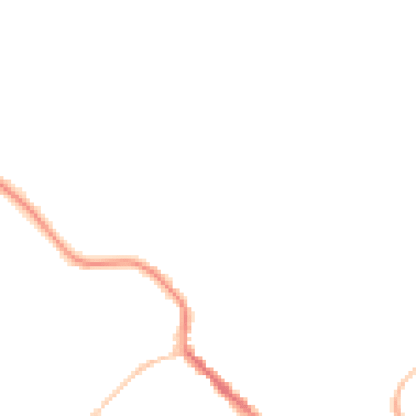 Night-time road noise heatmap for NE61 1DL