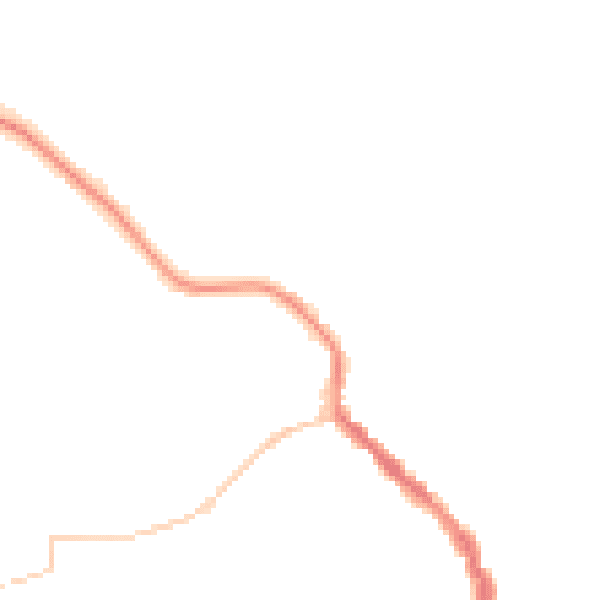 Night-time road noise heatmap for NE61 1DS
