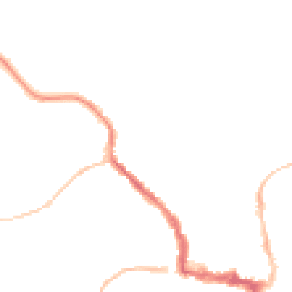 Night-time road noise heatmap for NE61 1DU