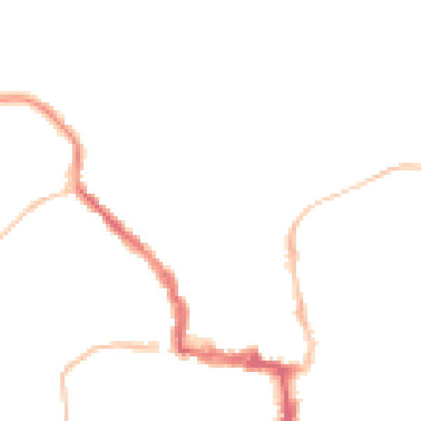 Night-time road noise heatmap for NE61 1EQ
