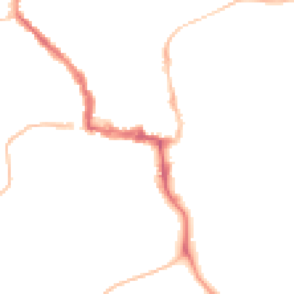 Night-time road noise heatmap for NE61 1PJ