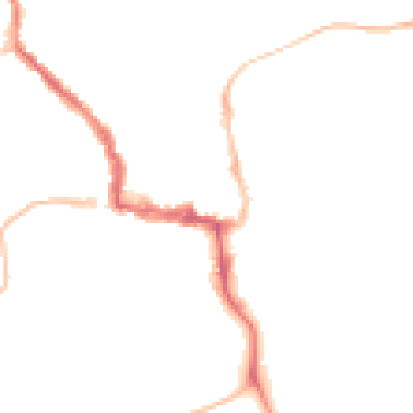 Night-time road noise heatmap for NE61 1PT