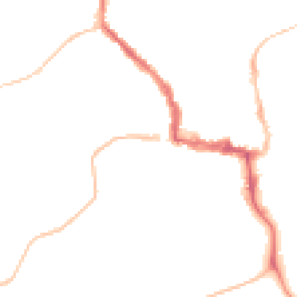 Night-time road noise heatmap for NE61 1QQ