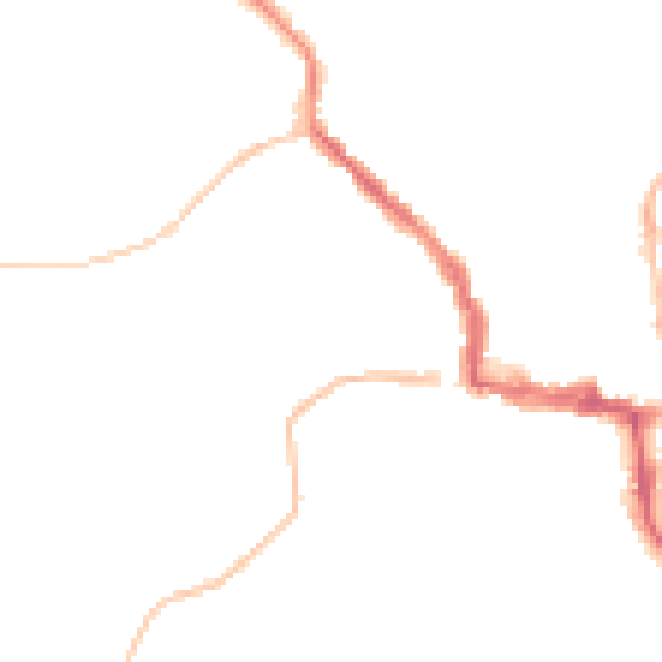 Night-time road noise heatmap for NE61 1QR
