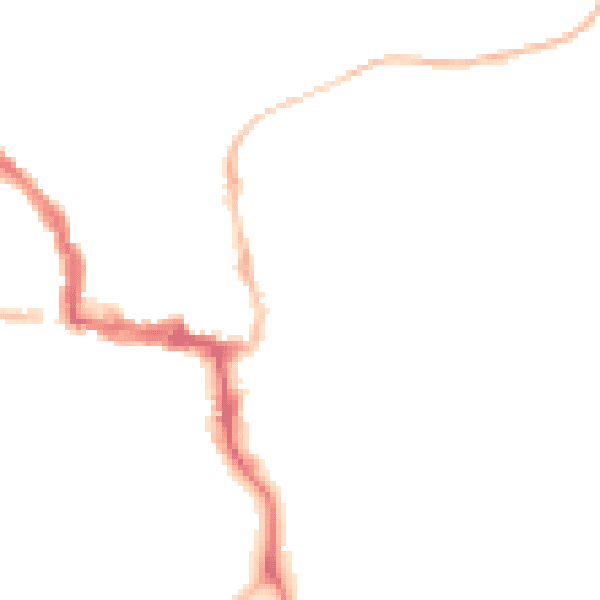 Night-time road noise heatmap for NE61 1TQ