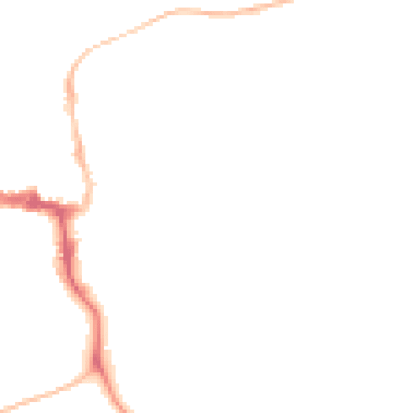 Night-time road noise heatmap for NE61 1UG