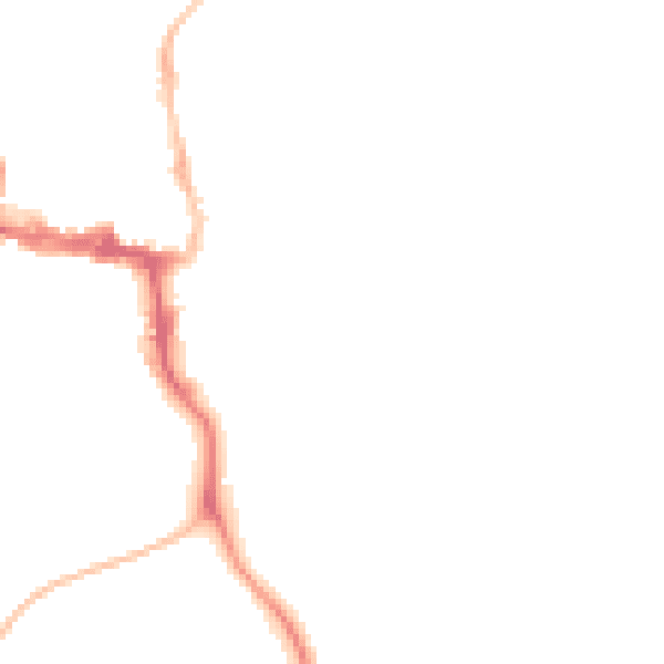 Night-time road noise heatmap for NE61 1UH