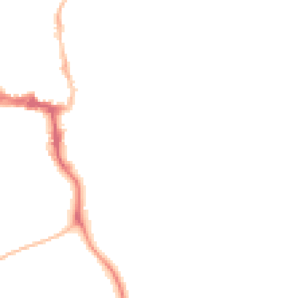 Night-time road noise heatmap for NE61 1UU