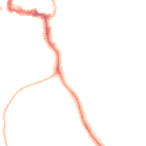 Night-time road noise heatmap for NE61 1XB