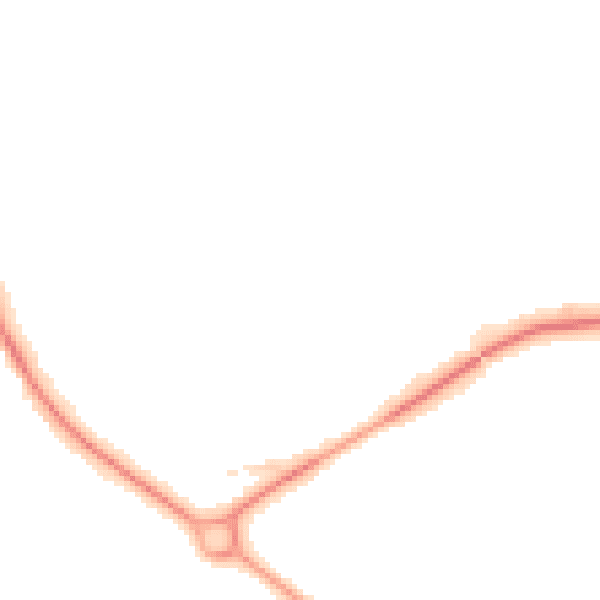 Night-time road noise heatmap for NE61 2HG