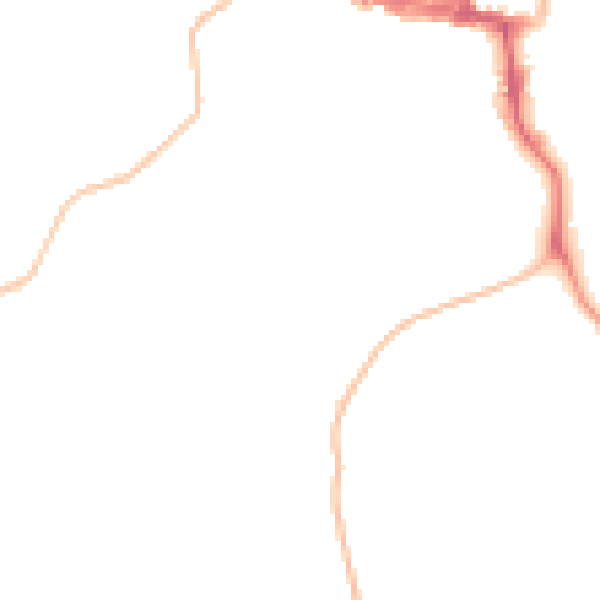 Night-time road noise heatmap for NE61 2QN