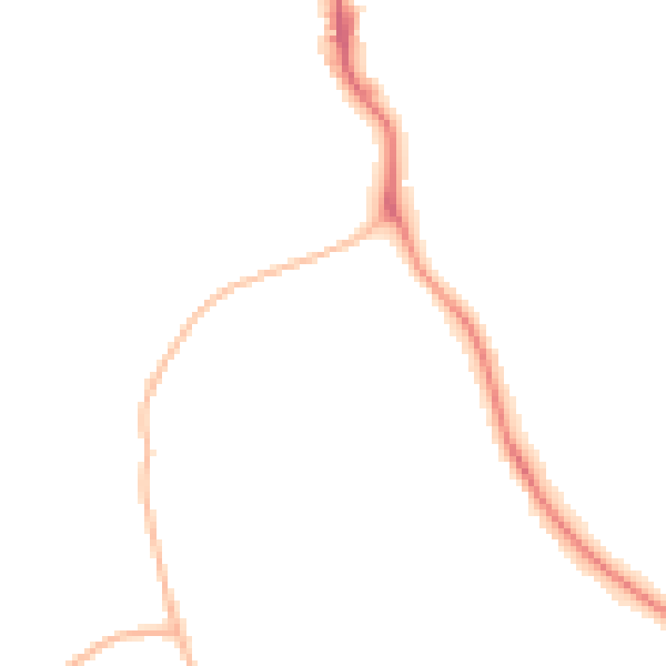Night-time road noise heatmap for NE61 2SS