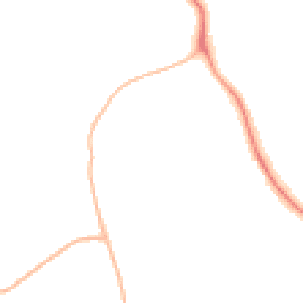Night-time road noise heatmap for NE61 2SU