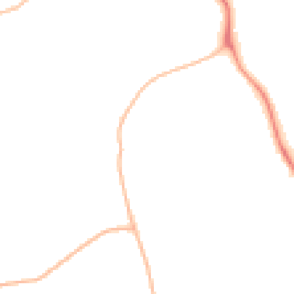 Night-time road noise heatmap for NE61 2SZ