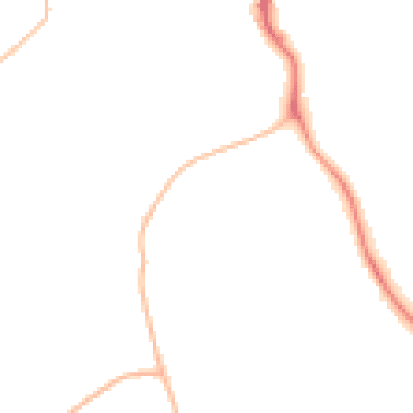 Night-time road noise heatmap for NE61 2TA