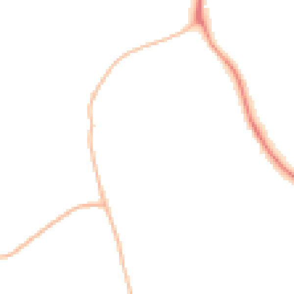 Night-time road noise heatmap for NE61 2TD