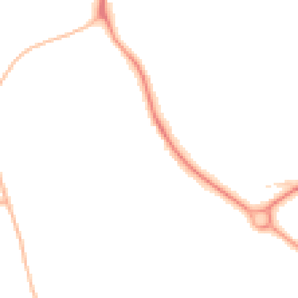 Night-time road noise heatmap for NE61 2TP