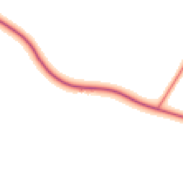 Daytime road noise heatmap for NE61 3AY