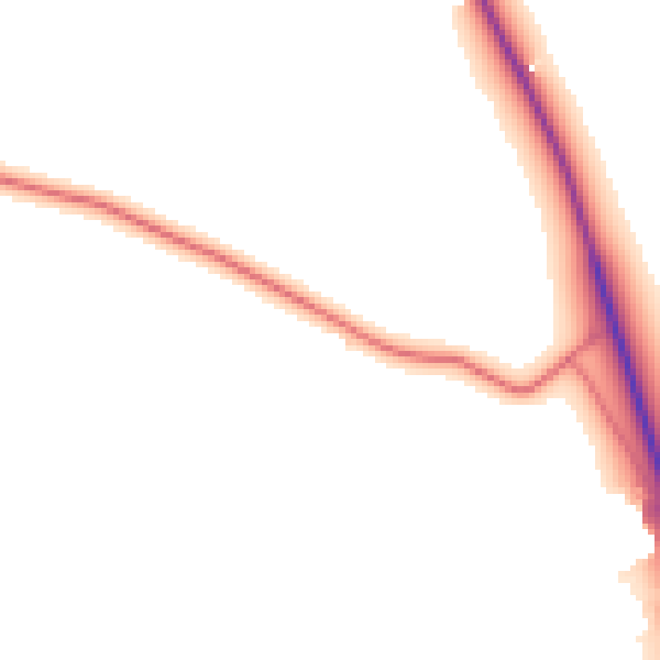 Daytime road noise heatmap for NE61 3DB