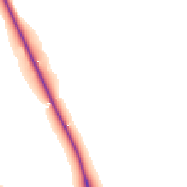 Daytime road noise heatmap for NE61 3DJ