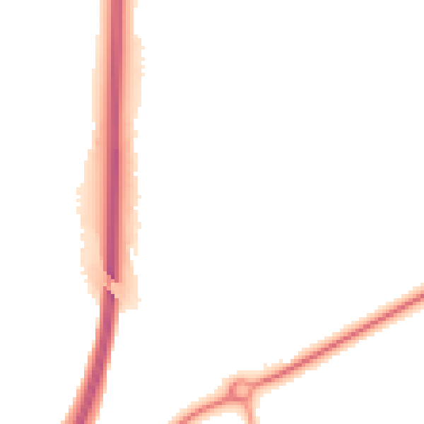 Night-time road noise heatmap for NE61 3EF