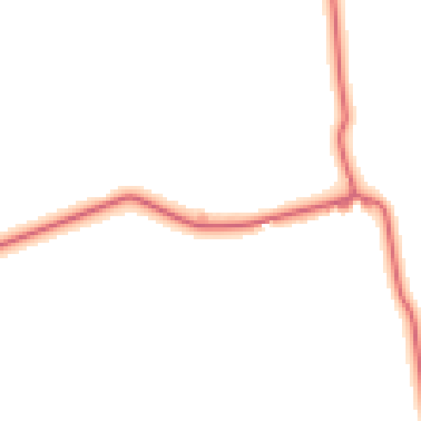 Daytime road noise heatmap for NE61 3EG