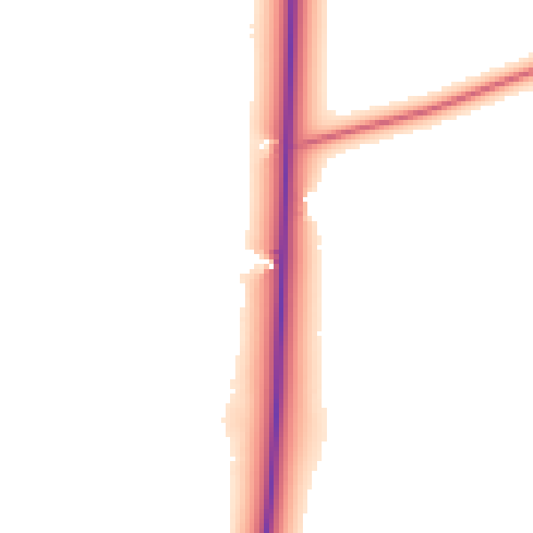 Daytime road noise heatmap for NE61 3EQ