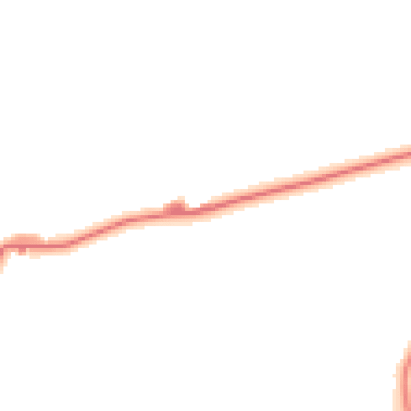 Daytime road noise heatmap for NE61 3EW