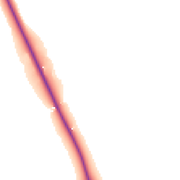 Daytime road noise heatmap for NE61 3EX