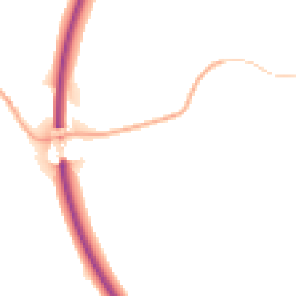 Night-time road noise heatmap for NE61 3FQ