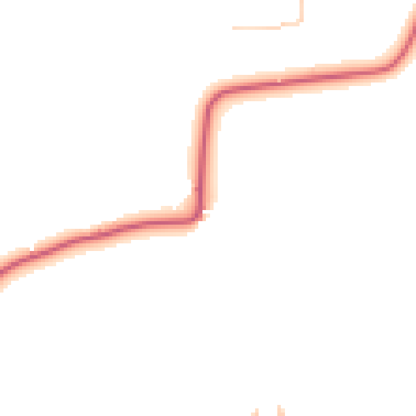 Daytime road noise heatmap for NE61 3LQ