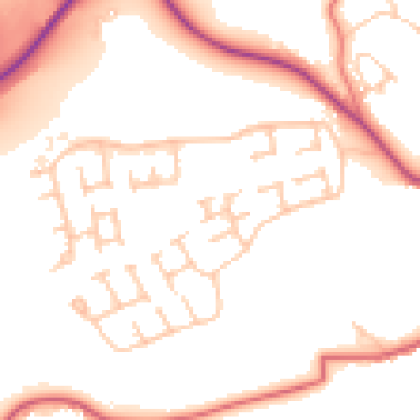 Daytime road noise heatmap for NE61 3RE