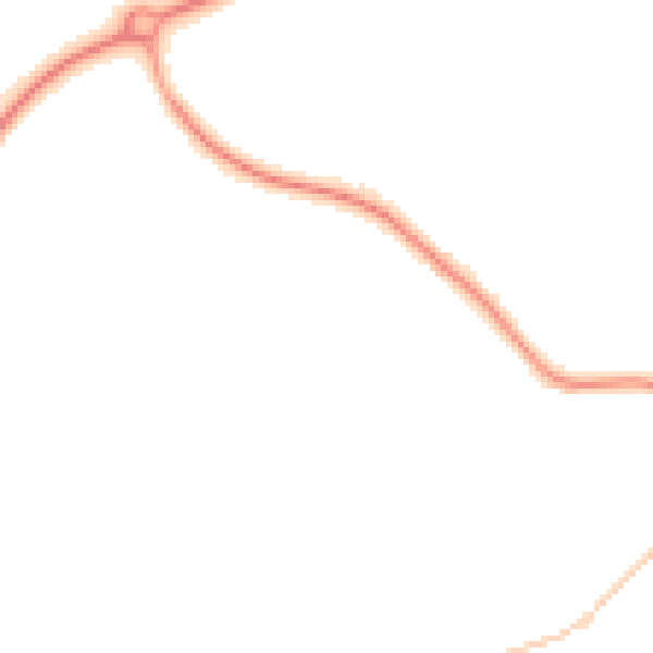 Night-time road noise heatmap for NE61 3RU