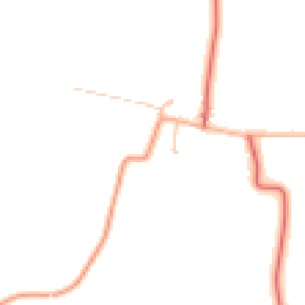 Daytime road noise heatmap for NE61 3XG
