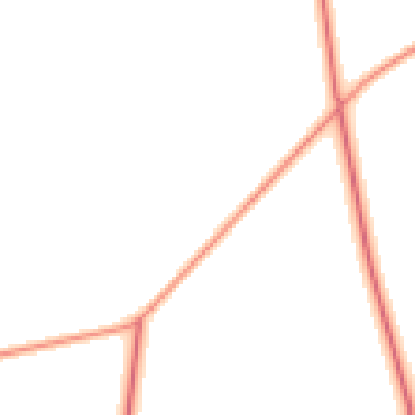 Daytime road noise heatmap for NE61 3YJ