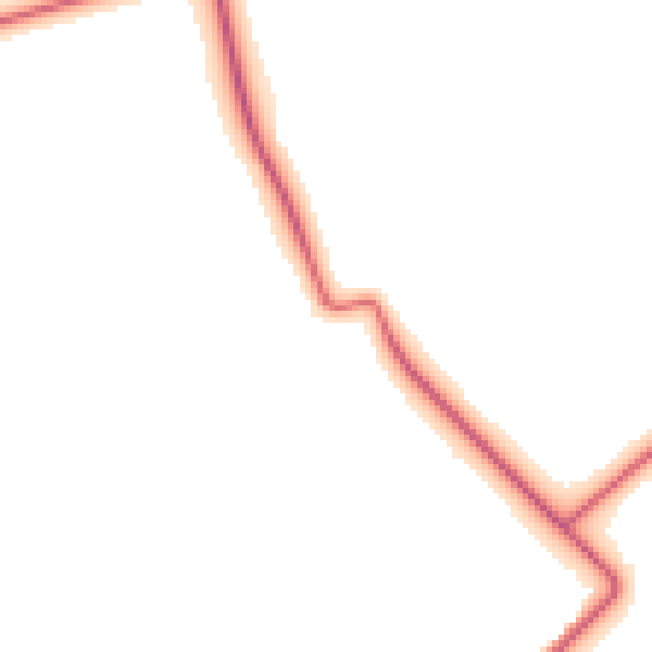 Daytime road noise heatmap for NE61 4AW