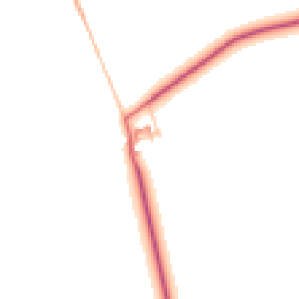 Daytime road noise heatmap for NE61 4AY