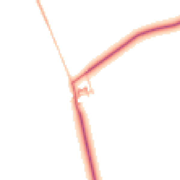 Daytime road noise heatmap for NE61 4BA