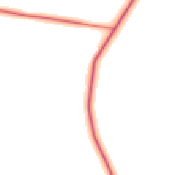 Daytime road noise heatmap for NE61 4EH