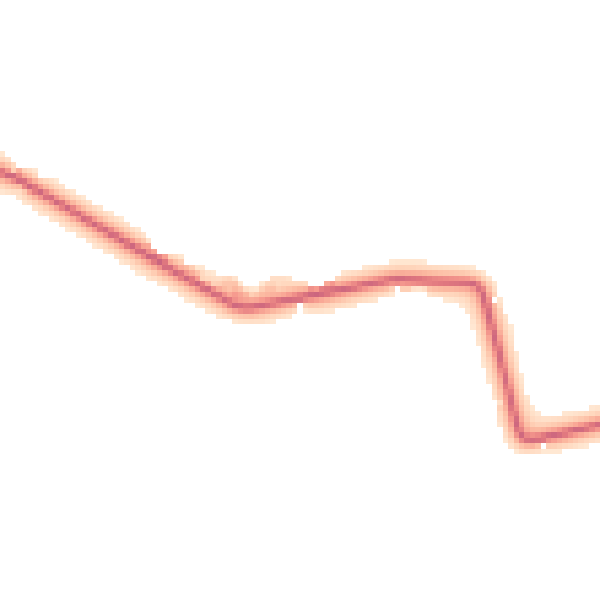 Daytime road noise heatmap for NE61 4JW