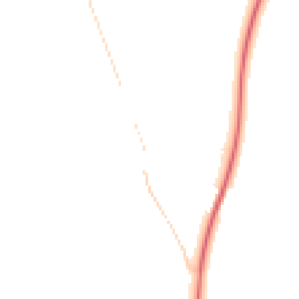Night-time road noise heatmap for NE61 5AT