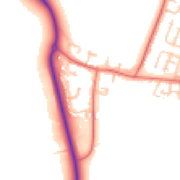 Daytime road noise heatmap for NE61 5JH